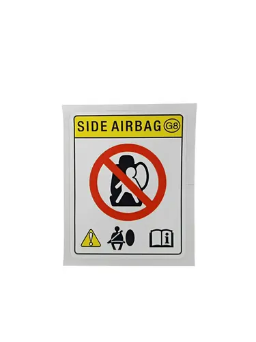 Etique Precaução do Airbag Lateral Honda