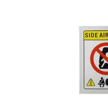 Etique Precaução do Airbag Lateral Honda