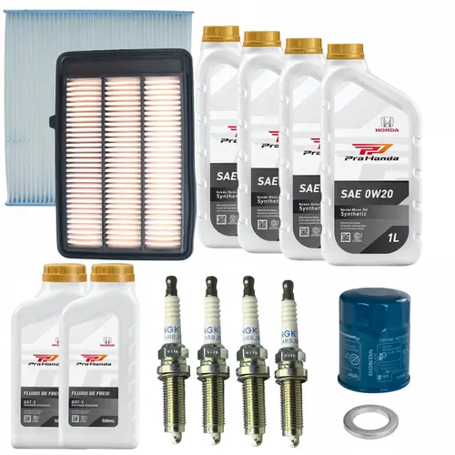 Kit Revisão de 60.000 Km do Honda HR-V 2019 a 2021 Touring 1.5L Turbo