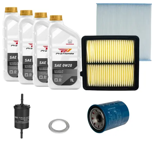 Kit Revisão de 20.000 Km do Honda Fit 2009 a 2014